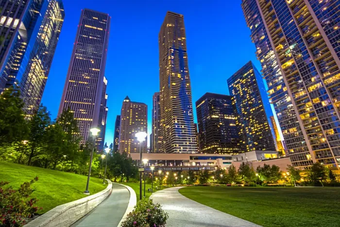 Framed Print : Lakeshore East Park, Chicago