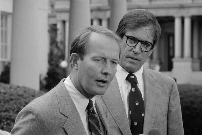 Framed Print : Lamar Alexander with Peter DuPont Framed Print : Lamar Alexander with Peter DuPont