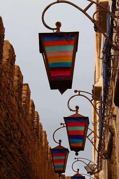 Detail of lampposts in the Medina of Essaouira