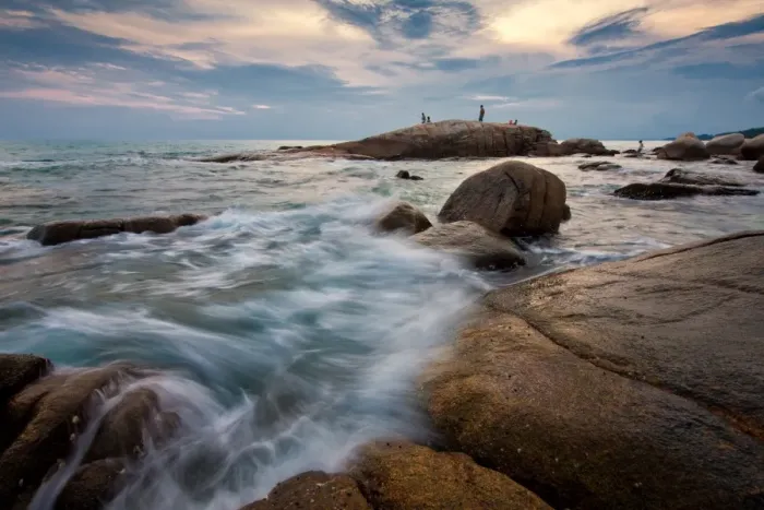 Framed Print : Lan Hin Khao seascape, Rayong, Thailand Framed Print : Lan Hin Khao seascape, Rayong, Thailand