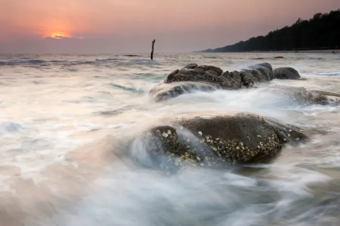Framed Print : Lan Hin Khao seascape, Rayong, Thailand Framed Print : Lan Hin Khao seascape, Rayong, Thailand