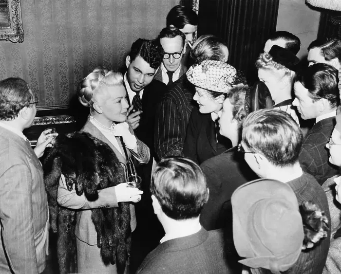 Framed Print : Lana Turner Talking To Fans Framed Print : Lana Turner Talking To Fans