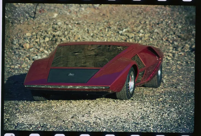 Framed Print : Lancia Stratos Zero Concept Car