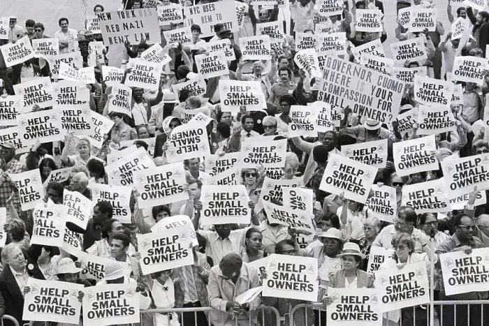 Framed Print : Landlords Protest Rent Control Framed Print : Landlords Protest Rent Control