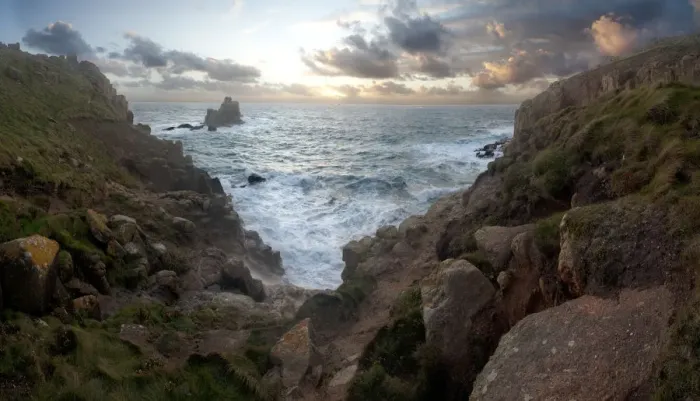 Framed Print : Lands end cornwall Framed Print : Lands end cornwall