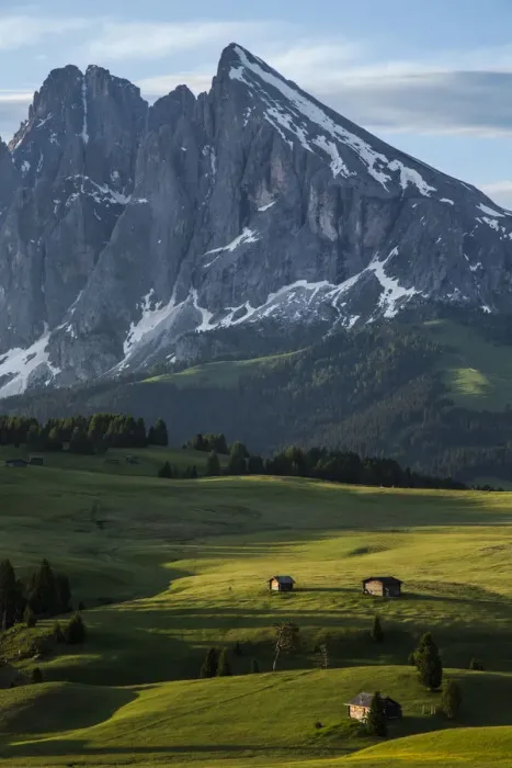 Framed Print : Landscape of Alpe di Siusi on summer Framed Print : Landscape of Alpe di Siusi on summer