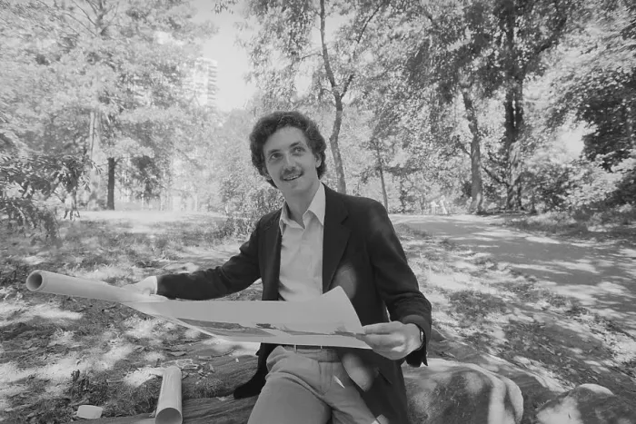 Framed Print : Landscape Architect Checking Plans Framed Print : Landscape Architect Checking Plans