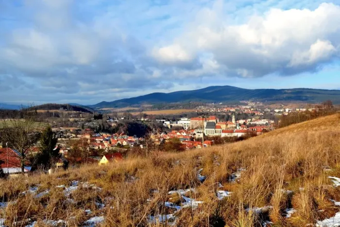 Framed Print : Landscape of Cesky Krumlov