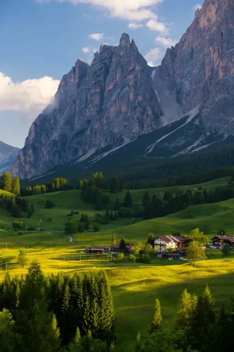 Framed Print : Landscape of Dolomites in summer, Italy