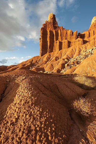 Landscape with eroded rocks in Capital Reef National Park, Utah, USA