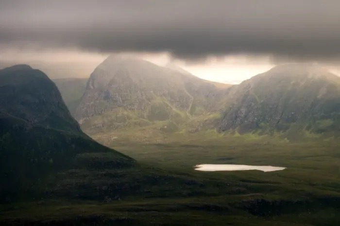 Framed Print : Landscape form Stac Pollaidh walk, Highland Framed Print : Landscape form Stac Pollaidh walk, Highland