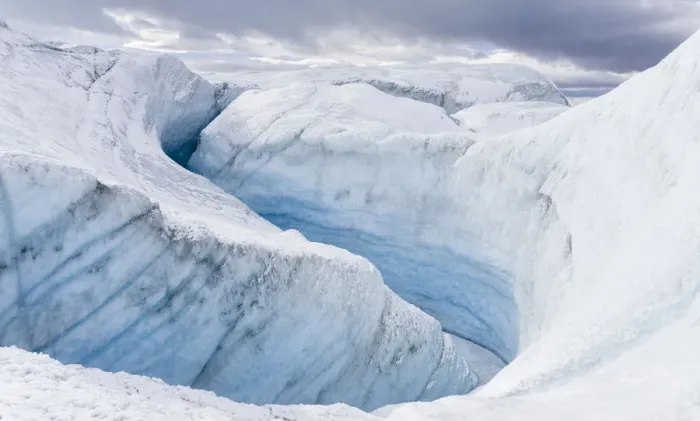 Framed Print : Landscape of Greenland Ice Sheet, Kangerlussuaq, Greenland, Denmark