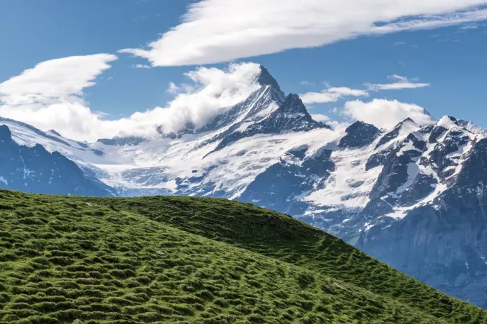 Framed Print : Landscape of the Grindelwald-First hiking route