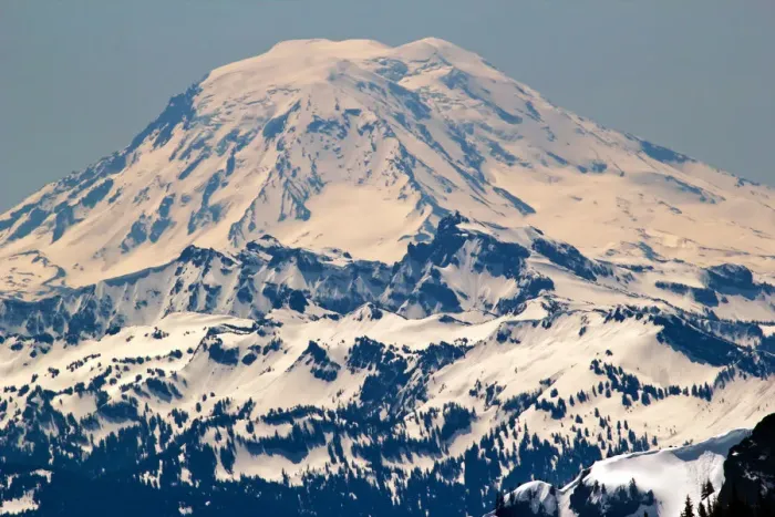 Framed Print : Landscape with Mount Saint Adams, Paradise, Washington State, USA
