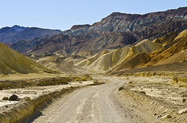 Landscape with Twenty Mule Team Canyon, Death Valley National Park, California, USA