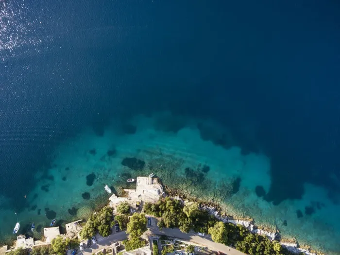 Framed Print : Landscape, Nature, adriatic sea, aerial view, croatia, drone point of view, hdr, mljet Framed Print : Landscape, Nature, adriatic sea, aerial view, croatia, drone point of view, hdr, mljet