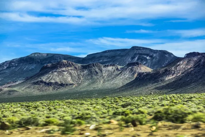 Framed Print : Landscape, off US 95, Layers of minerals cast color on canyons under blue skies, Nevada, USA Framed Print : Landscape, off US 95, Layers of minerals cast color on canyons under blue skies, Nevada, USA