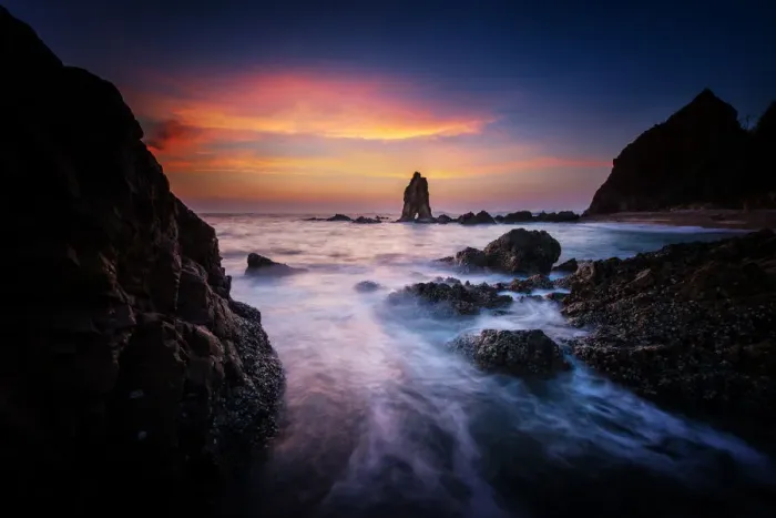 Framed Print : Landscape of paradise beach, Thailand, Sunset Framed Print : Landscape of paradise beach, Thailand, Sunset