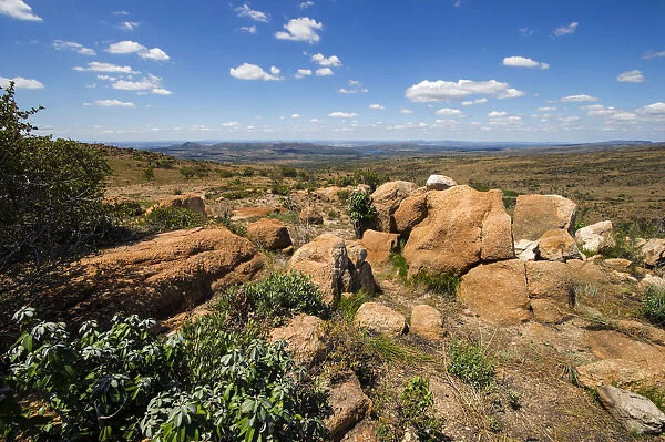 Landscape photo taken from the top of the Magaliesberg mountain range in the North West Province, South Africa