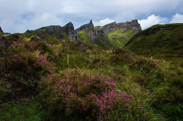 Landscape of Quiraings trekking route, Isle of Skye