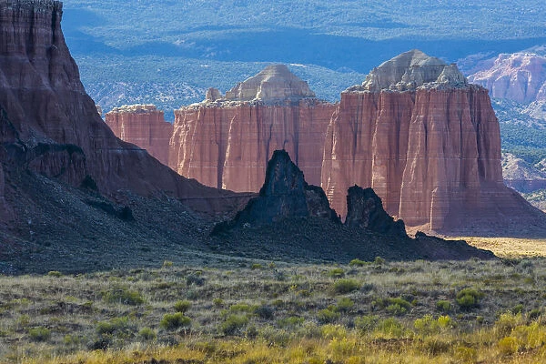 Landscape with rocks in Cathedral Valle, Utah, USA