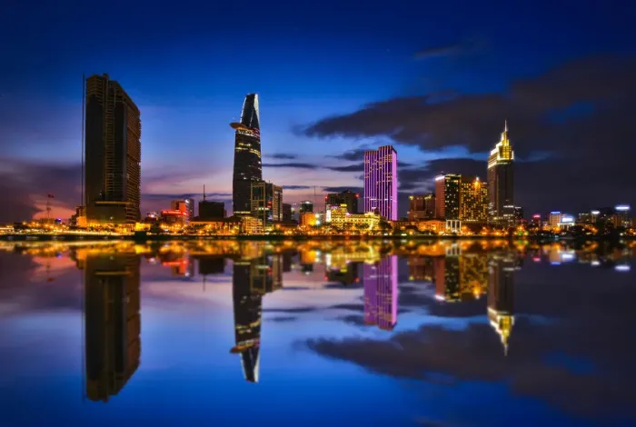 Framed Print : Landscape of Saigon, Ho Chi Minh City, Vietnam Framed Print : Landscape of Saigon, Ho Chi Minh City, Vietnam