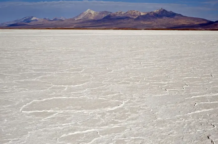 Framed Print : Landscape of Salar de Coipasa, Coipasa, Bolivia