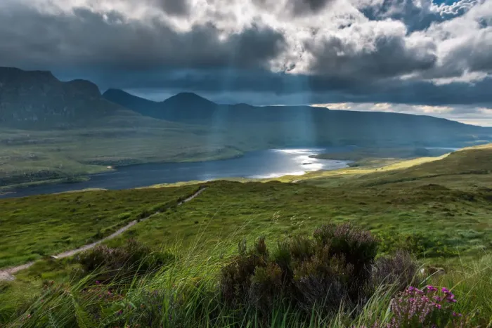 Framed Print : Landscape of Stac Pollaidh, highland Framed Print : Landscape of Stac Pollaidh, highland