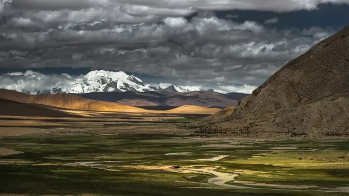 Framed Print : Landscape of Tibet Framed Print : Landscape of Tibet
