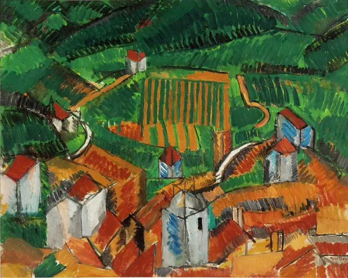 Framed Print : Landscape At Vence Framed Print : Landscape At Vence