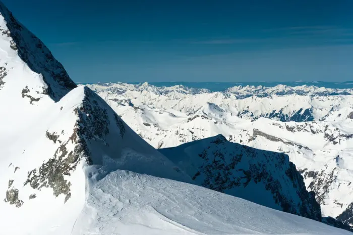 Framed Print : Landscape view from Jungfraujoch Framed Print : Landscape view from Jungfraujoch