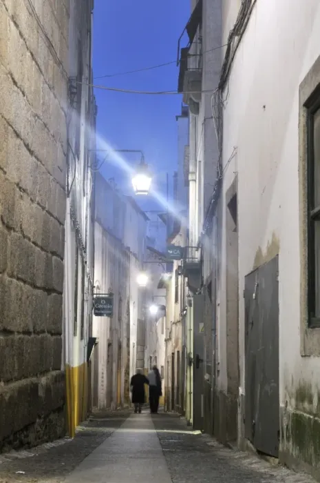 Framed Print : Lane at night, Evora, UNESCO World Heritage Site, Alentejo, Portugal, Europe Framed Print : Lane at night, Evora, UNESCO World Heritage Site, Alentejo, Portugal, Europe