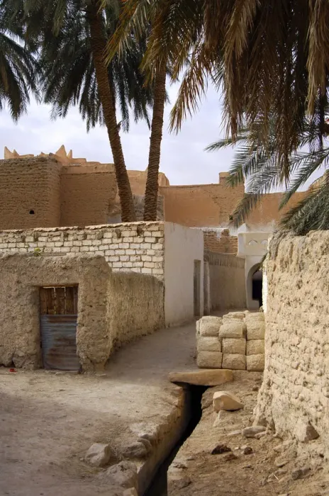 Framed Print : Lane with a pile of mud bricks in the backyards of the oasis of Ghadames, UNESCO world heritage, Libya Framed Print : Lane with a pile of mud bricks in the backyards of the oasis of Ghadames, UNESCO world heritage, Libya