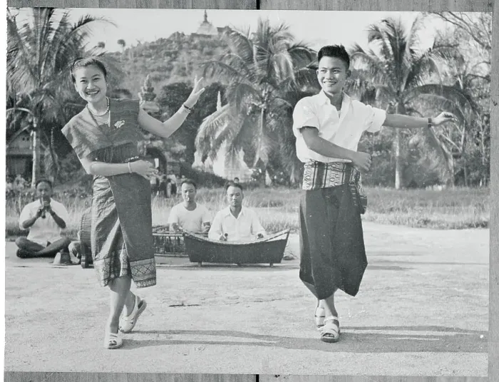 Framed Print : Laotian Dancers Performing for Viewers Framed Print : Laotian Dancers Performing for Viewers
