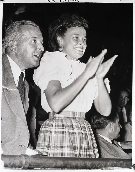 Framed Print : Laraine Day Appaluding At Baseball Game Framed Print : Laraine Day Appaluding At Baseball Game