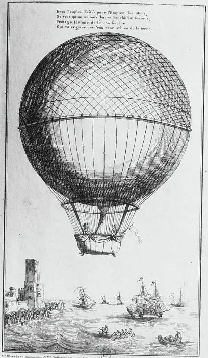 Framed Print : Large Balloon Craft Flying in Air Framed Print : Large Balloon Craft Flying in Air