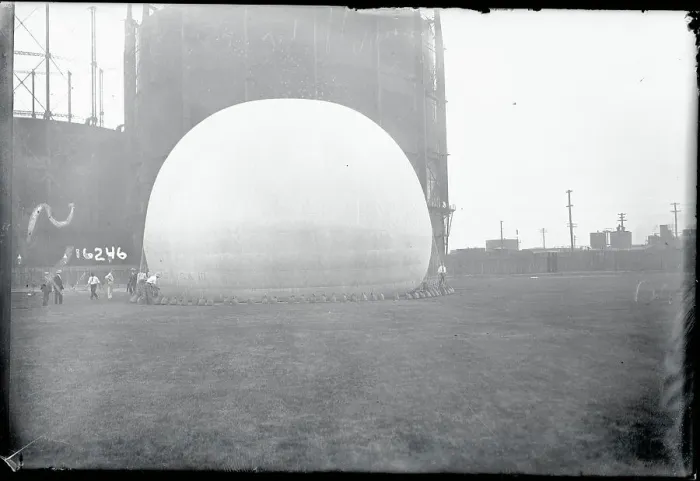 Framed Print : Large Balloon Being Inflated Framed Print : Large Balloon Being Inflated