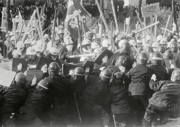 Framed Print : Large Crowd of People in Conflict Framed Print : Large Crowd of People in Conflict