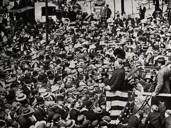 Framed Print : Large Crowd at a Theodore Roosevelt Rally Framed Print : Large Crowd at a Theodore Roosevelt Rally