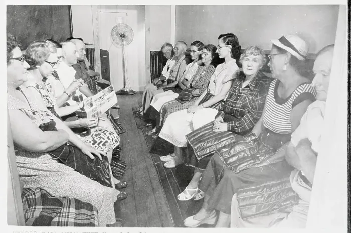 Framed Print : Large Group of Arthritis Patients Sitting at Treatment Center Framed Print : Large Group of Arthritis Patients Sitting at Treatment Center