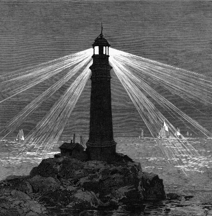 Framed Print : Large Lighthouse Framed Print : Large Lighthouse