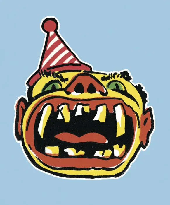 Framed Print : Large Mouth Clown Framed Print : Large Mouth Clown