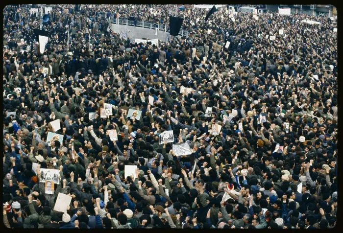 Framed Print : Large Protest in Tehran Framed Print : Large Protest in Tehran