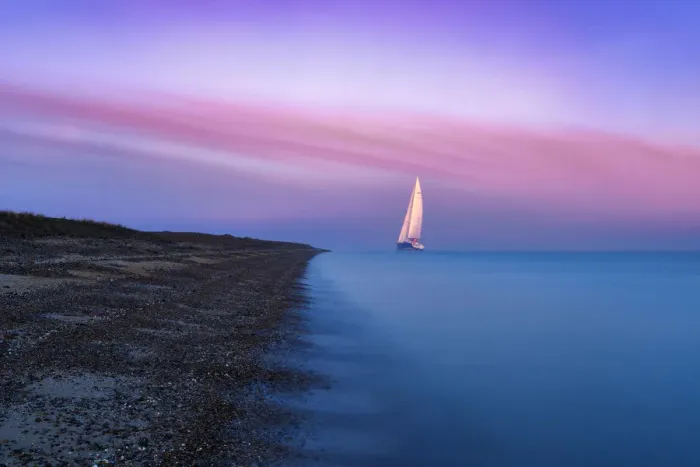 Framed Print : A large sailing boat of the Isle of Sheppey at sunrise, Kent. UK Framed Print : A large sailing boat of the Isle of Sheppey at sunrise, Kent. UK