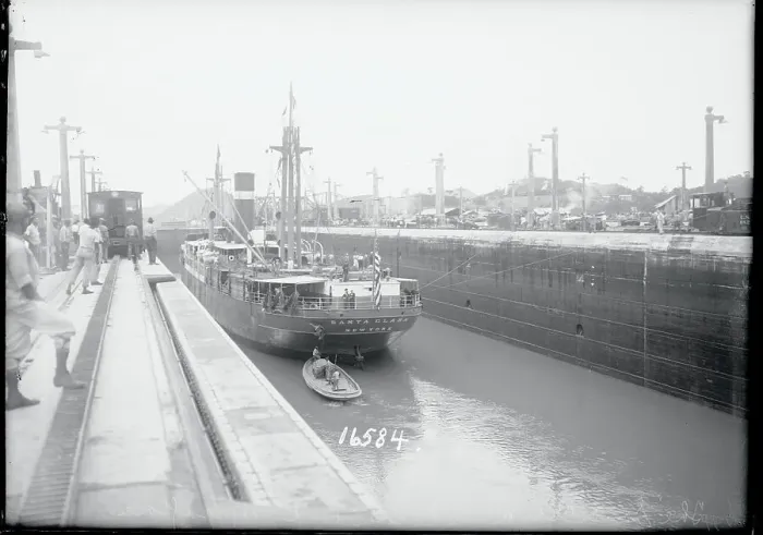 Framed Print : Large Ship in Canal Framed Print : Large Ship in Canal