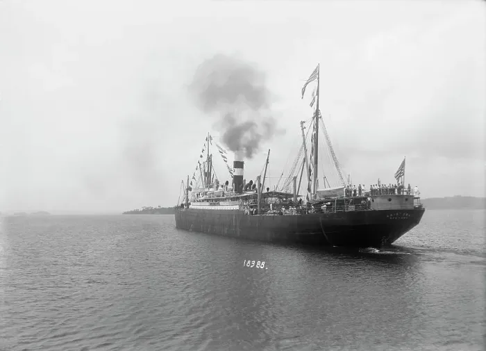 Framed Print : Large Ship in Waters Framed Print : Large Ship in Waters