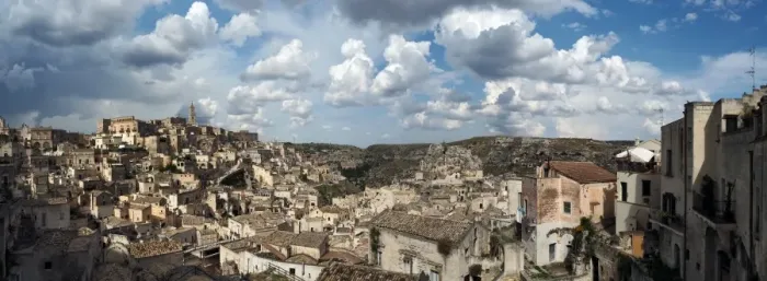 Framed Print : Large Size Panorama View Of Matera, Basilicata, Southern Italy Framed Print : Large Size Panorama View Of Matera, Basilicata, Southern Italy