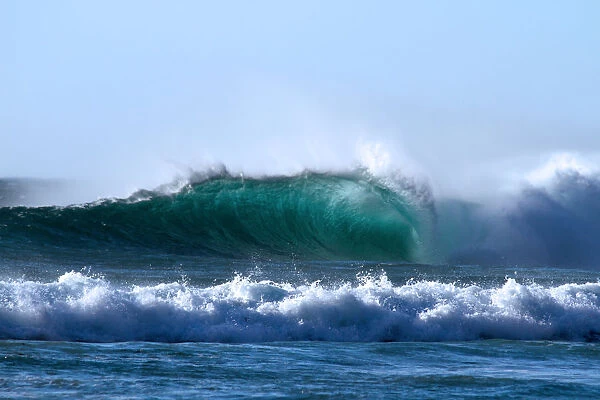 Large wave, breaking, Cape Town, turquoise, Horizontal, Day, No People, color image