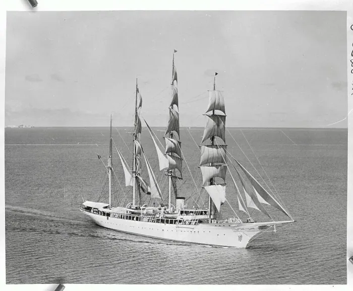 Framed Print : Large Yacht on Ocean Framed Print : Large Yacht on Ocean