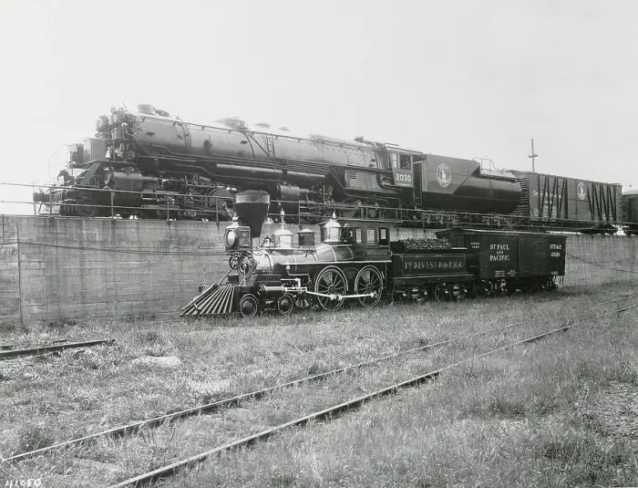 Framed Print : Largest and Smallest Locomotives Framed Print : Largest and Smallest Locomotives